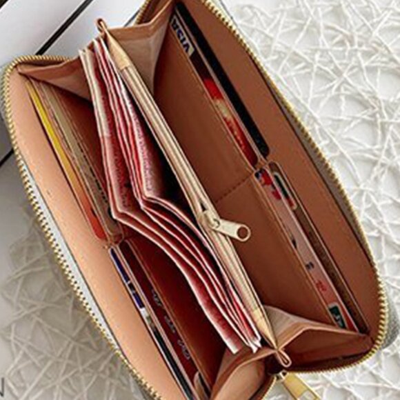 Trendy Vegan Leather Woven Pattern Zipper Wallet by Zenana - Picture 9 of 9